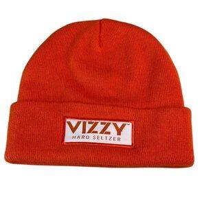 6/$25 Vizzy Hard Seltzer Orange Beanie Logo OS